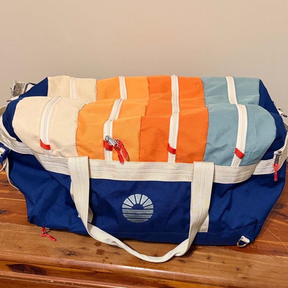 Colorful Striped 45L Women's Travel Bag